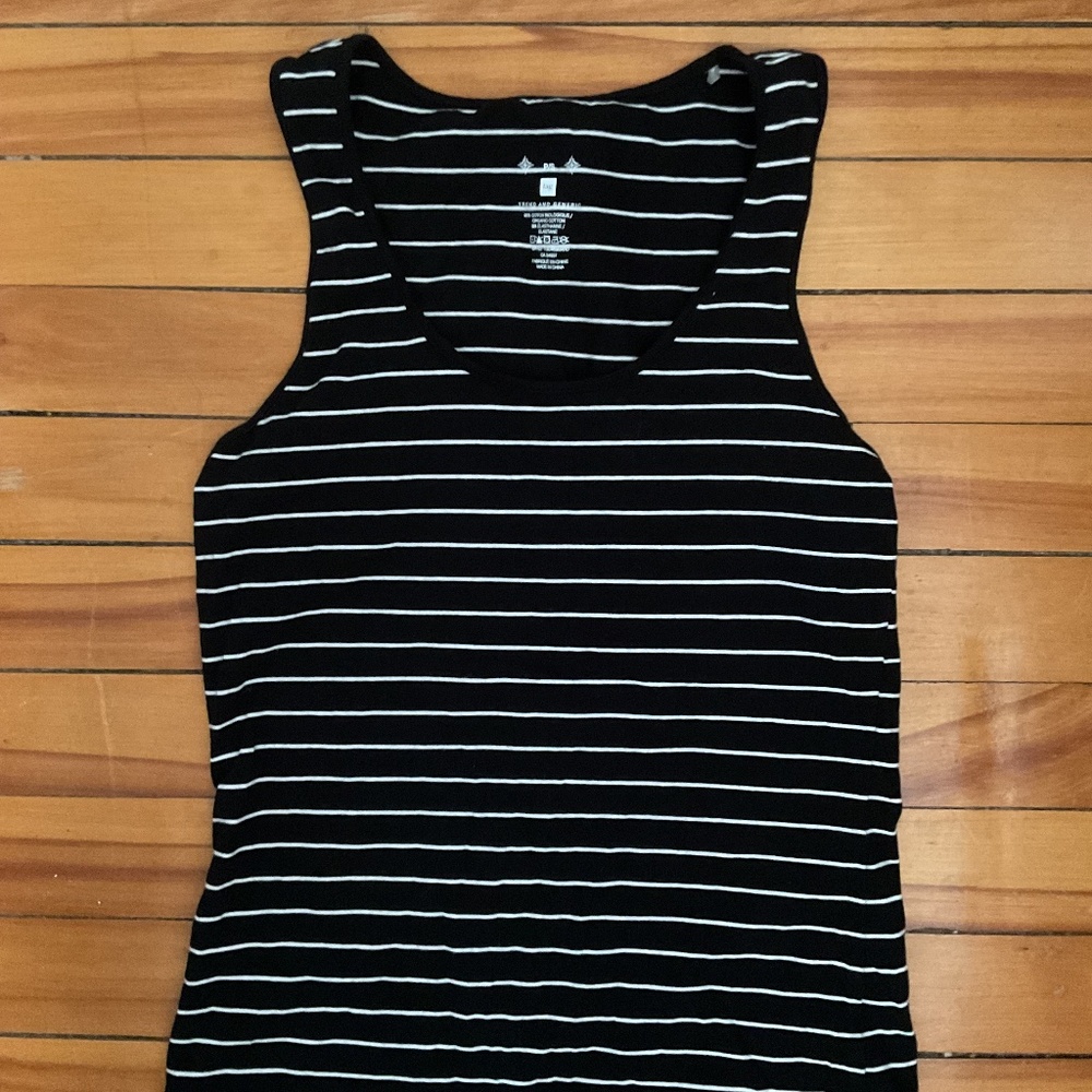 Striped jersey top
